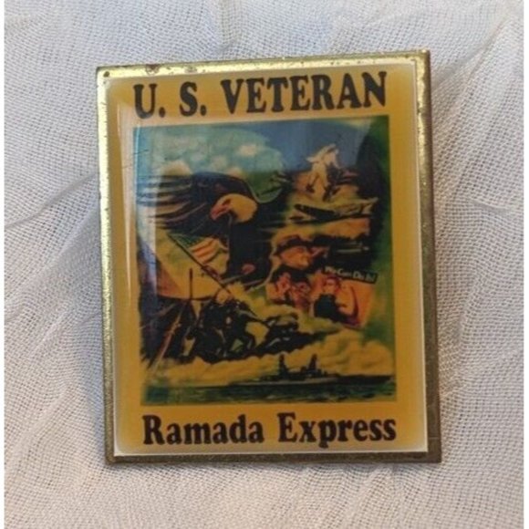 Veteran Pinback USA MN Ramada Express County Service Officer Patriotic Lapel Lot - Picture 10 of 12
